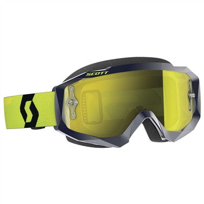 Scott Hustle Goggle - Blue/Yellow - Yellow Chrome Lens