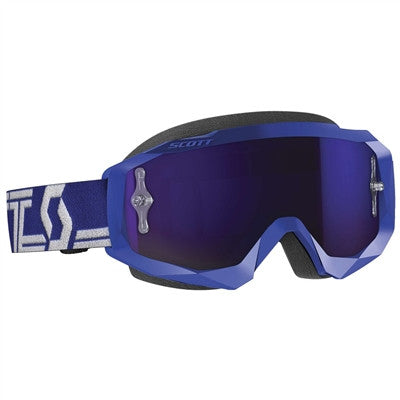 Scott Hustle X Goggle - Blue/White - Purple Chrome Lens