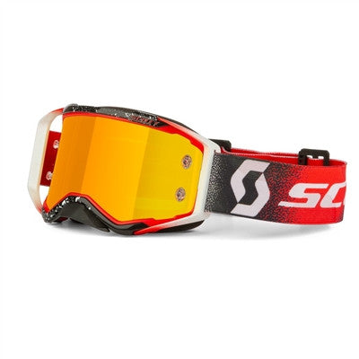 Scott Prospect Goggle - White/Red with Orange Chrome Works