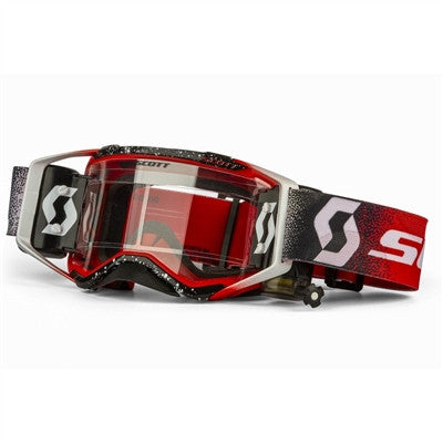 Scott Prospect Works Film System Goggle - White/Red with Clear Works