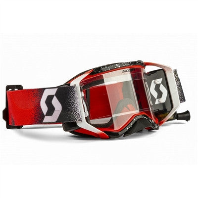 Scott Prospect Works Film System Goggle - White/Red with Clear Works