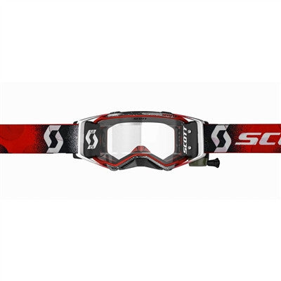 Scott Prospect Works Film System Goggle - White/Red with Clear Works