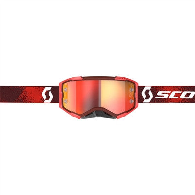 Scott Fury Offroad Goggle - Red/Orange Chrome Works Lens