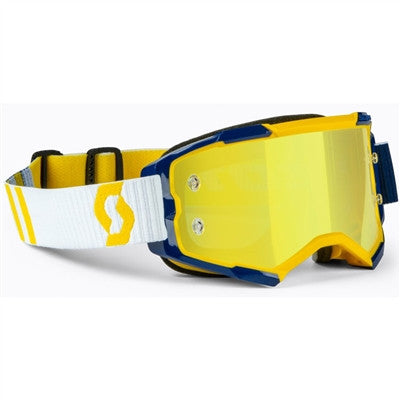 Scott Fury Offroad Goggle - Yellow-Blue/Yellow Chrome Works Lens