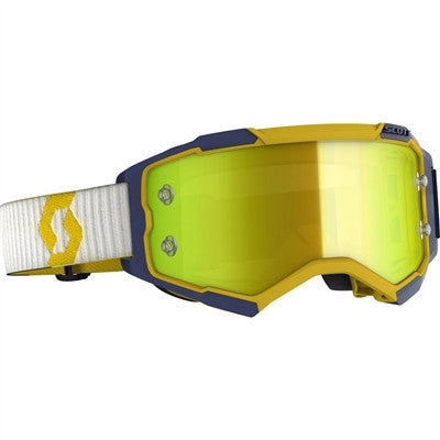 Scott Fury Offroad Goggle - Yellow-Blue/Yellow Chrome Works Lens