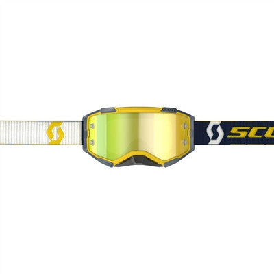 Scott Fury Offroad Goggle - Yellow-Blue/Yellow Chrome Works Lens