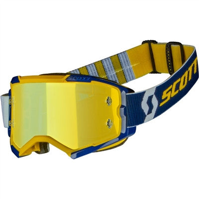 Scott Fury Offroad Goggle - Yellow-Blue/Yellow Chrome Works Lens