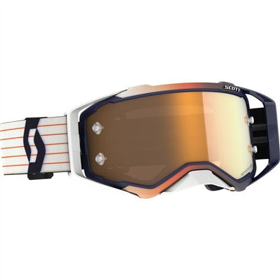 Scott Prospect Amplifier Goggle - Blue/White with Gold Chrome Len