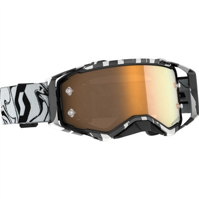 Scott Prospect Amplifier Goggle - Black/White with Gold Chrome Len