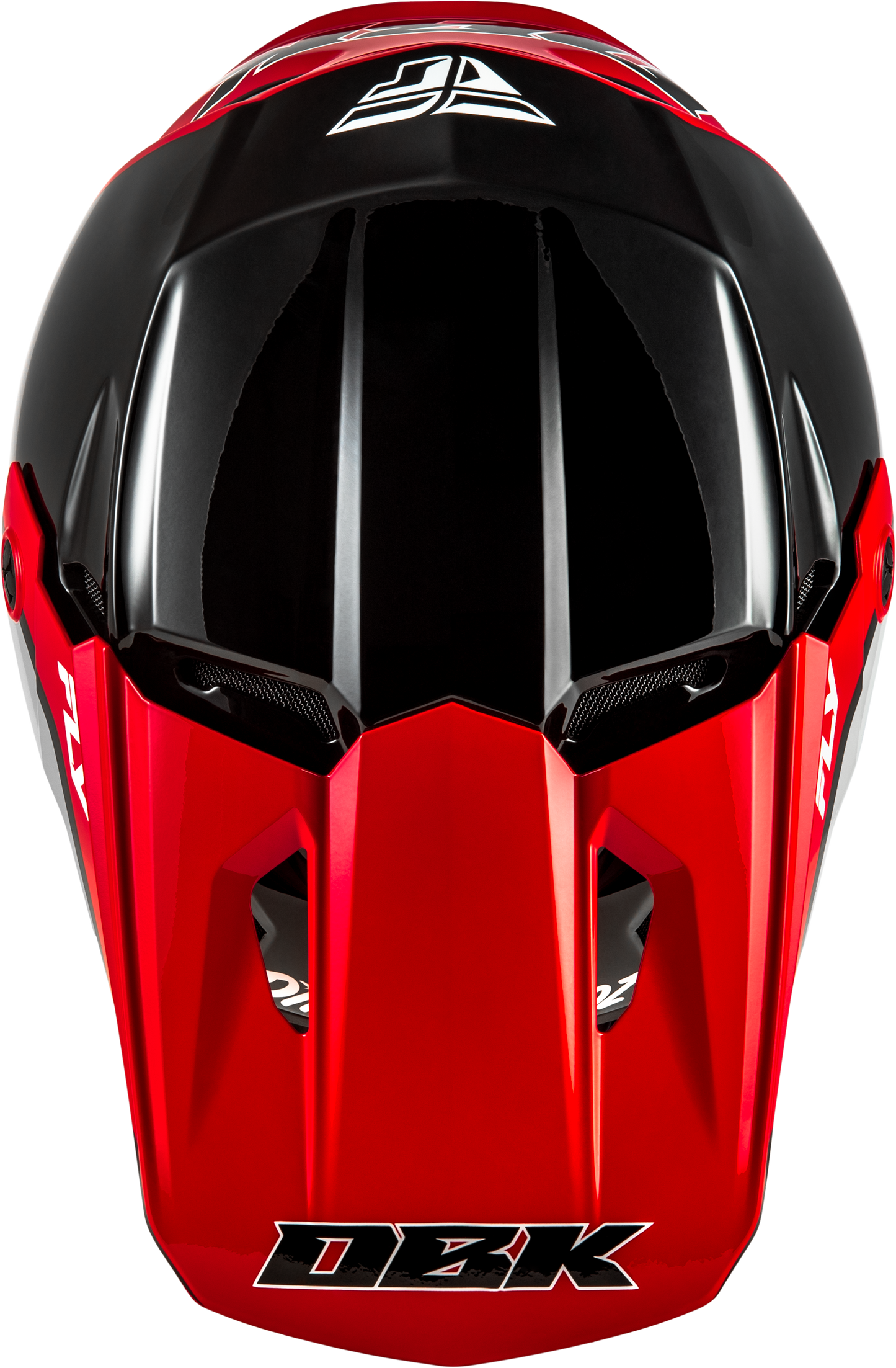FLY Racing 2026 Kinetic DBK Helmet Black/Red/Grey