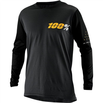 100% Longsleeve Ridecamp Bicycle Jersey - Charcoal