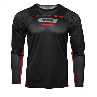 Thor Intense LS Bicycle Jersey - Black/Grey