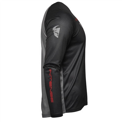 Thor Intense LS Bicycle Jersey - Black/Grey