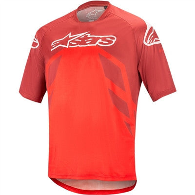 Alpinestars Racer v2 Short Sleeve Bicycle Jersey - Burgundy/Red/White