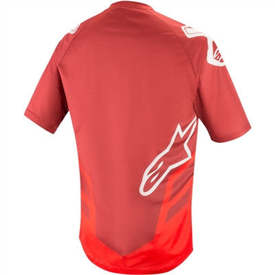 Alpinestars Racer v2 Short Sleeve Bicycle Jersey - Burgundy/Red/White