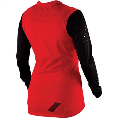 100% Womens Longsleeve Ridecamp Bicycle Jersey - Red