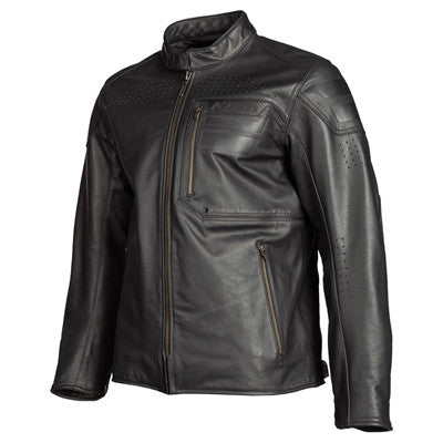 Klim Sixxer Leather Jacket - Gunmetal Black
