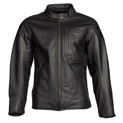 Klim Sixxer Leather Jacket - Gunmetal Black