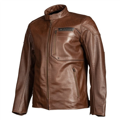 Klim Sixxer Leather Jacket - Sienna Brown