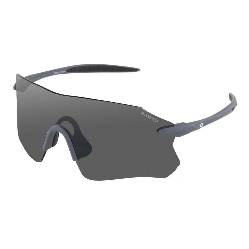 BOBSTER - AERO : BAER01 - AERO CYCLING SUNGLASS MATTE GRAY SMOKE SILVER MIRROR