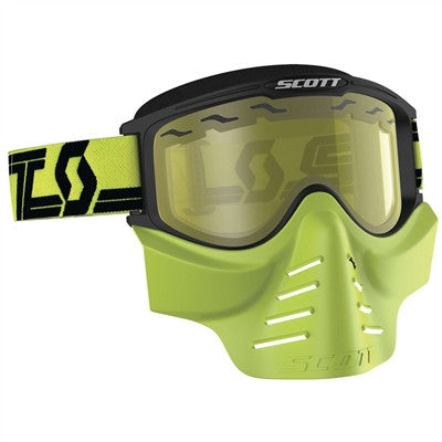 Scott 83X Safari Facemask Goggle - Black/Yellow Yellow Lens