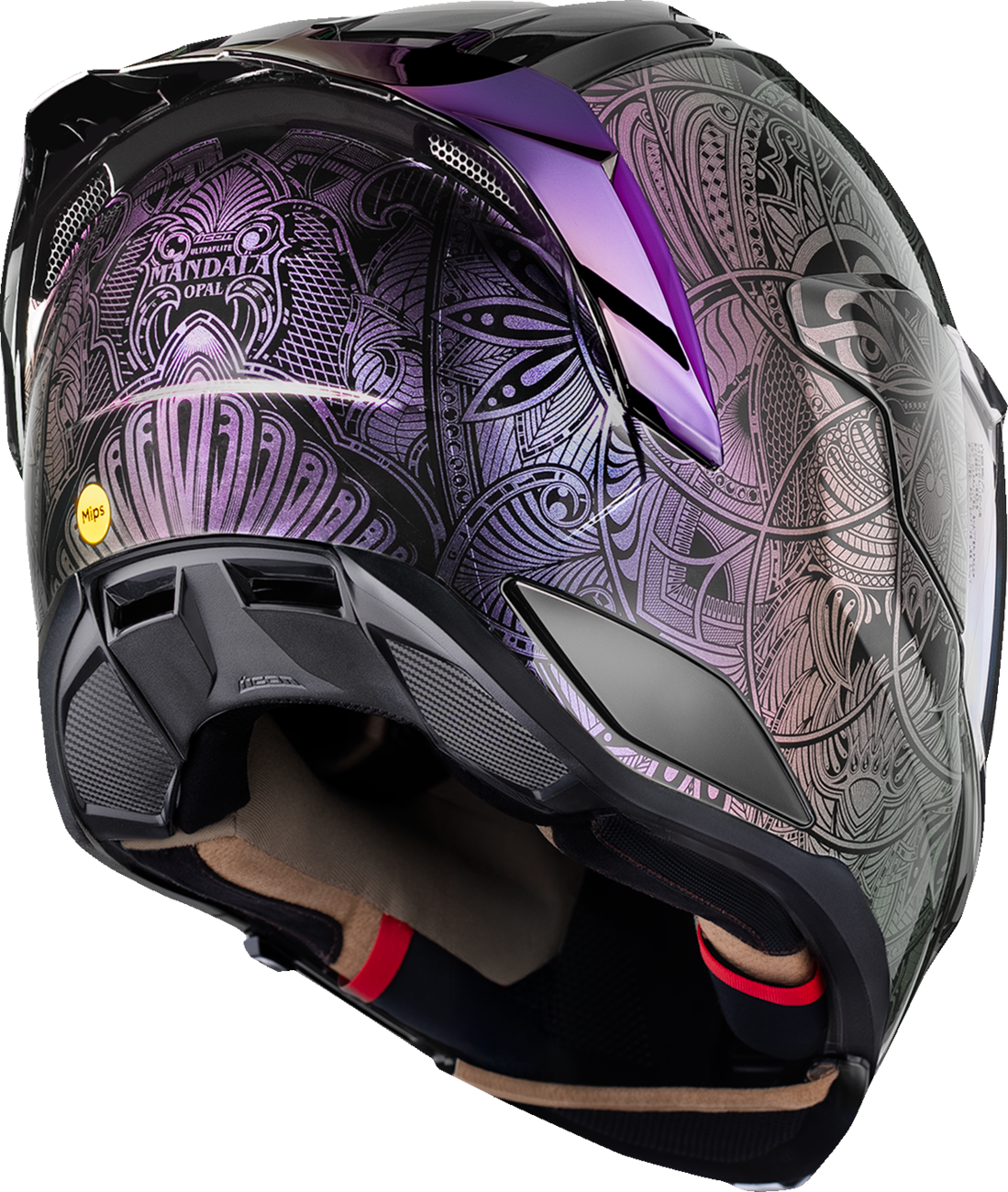 ICON Ultraflite Full Face Helmet Opal Mandala MIPS Purple