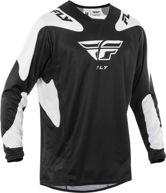 FLY Racing 2025 Kinetic Sym Jersey Black/White