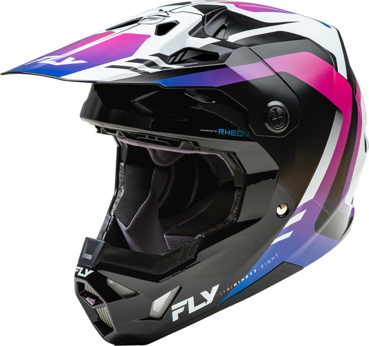 FLY Racing 2025 Formula CP Krypton Helmet White/Black/Purple