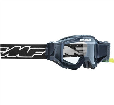 FMF Youth Powerbomb Film System Goggle - Rocket Black with Clear Len