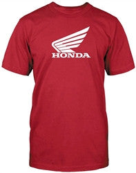 Honda Corporate Wing Logo Collection Short Sleeve Tees - Big Wing Red