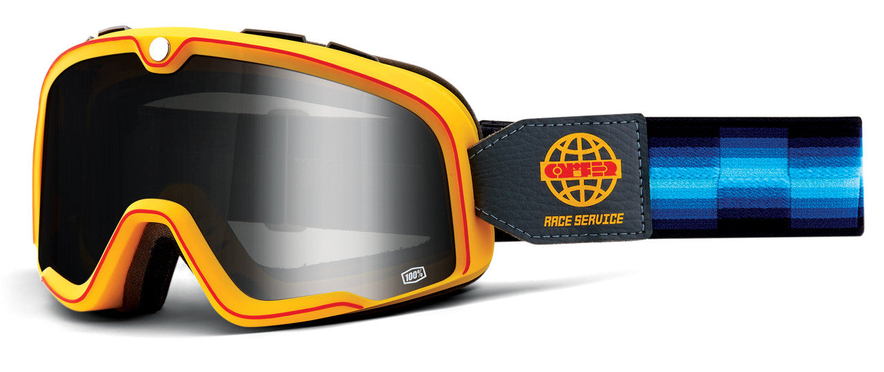 100% Barstow Goggle Race Service - Mirror Silver Lens