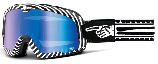 100% Barstow Goggle Death Spray - Mirror Blue Lens