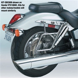 Willie Max Cruiseliner Quick Release Saddlebags - Chrome