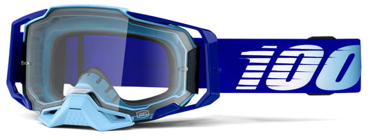 100% Armega Offroad Goggle Royal - Clear Lens