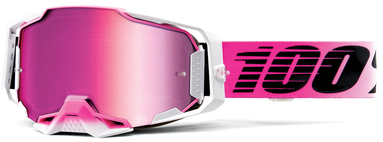 100% Armega Offroad Goggle Harmony - Mirror Pink Lens