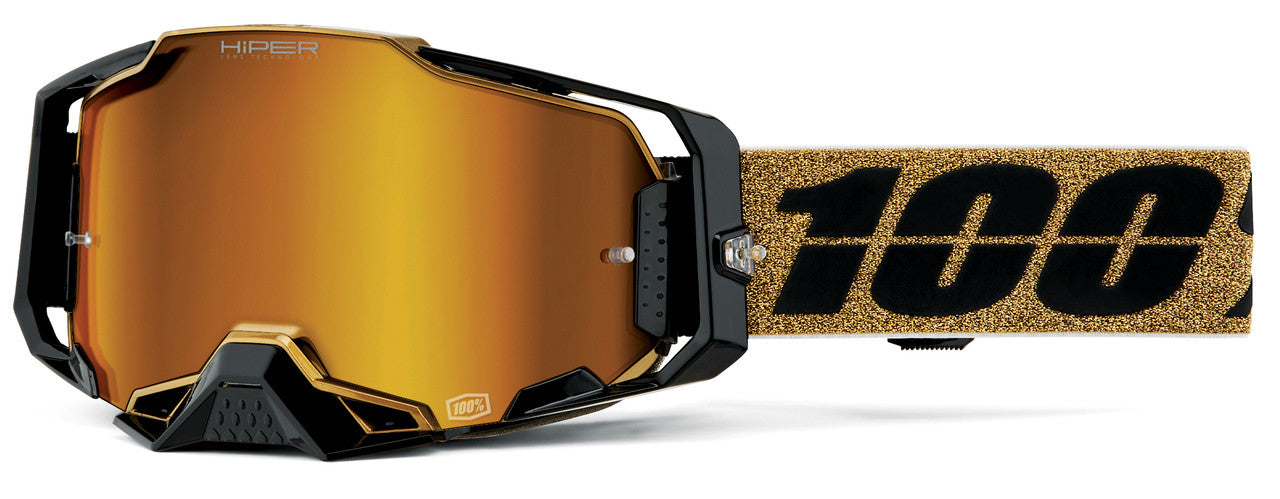 100% Armega HiPer Offroad Goggle Glory - Mirror Red Lens