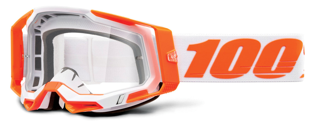 100% Racecraft 2 Offroad Goggle Coral - Clear Lens