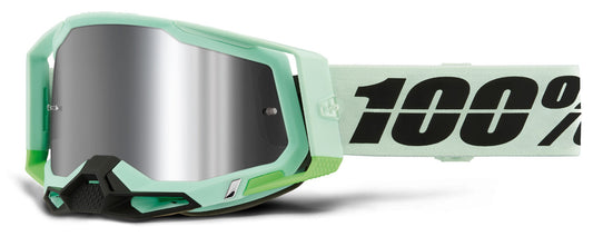 100% Racecraft 2 Offroad Goggle Palomar - Mirror Silver Flash Lens