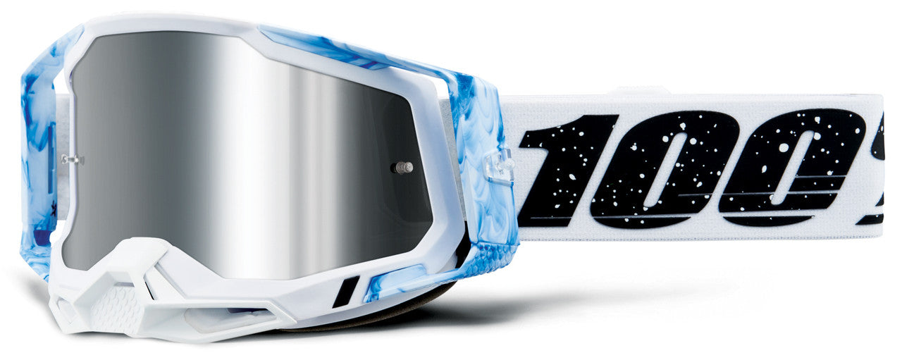100% Racecraft 2 Offroad Goggle Mixos - Mirror Silver Flash Lens