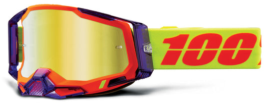 100% Racecraft 2 Offroad Goggle Panam - Mirror Gold Lens