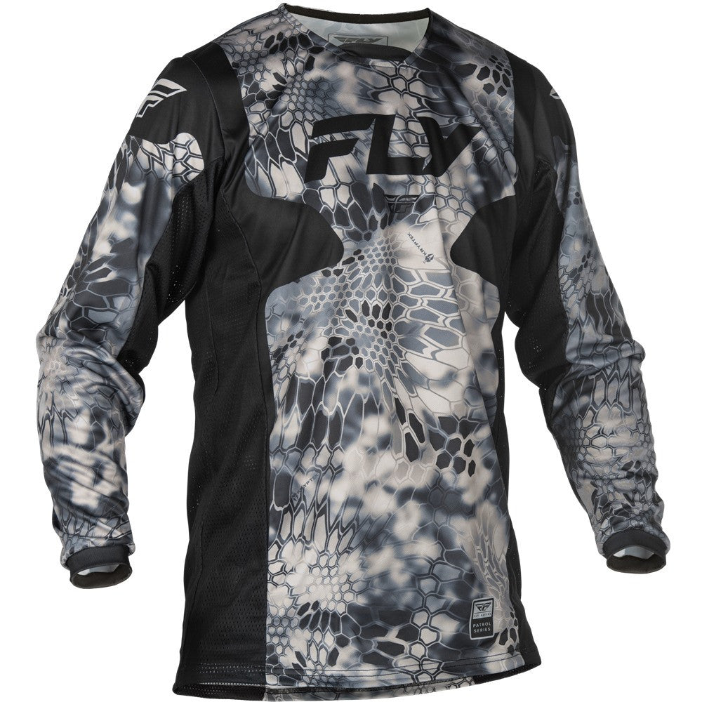 FLY Racing 2025 Patrol Kryptek Over the Boot Jersey Pant Combo Grey/Black