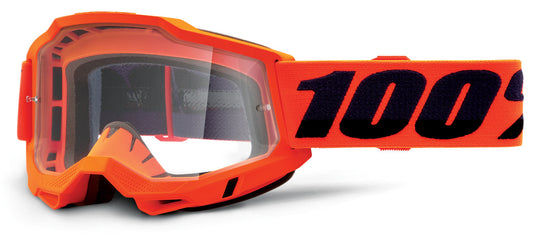 100% Accuri 2 Otg Offroad Goggle Orange - Clear Lens