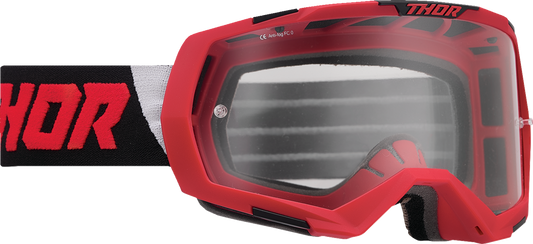 Thor Regiment Goggle Red/Black Clear Lens