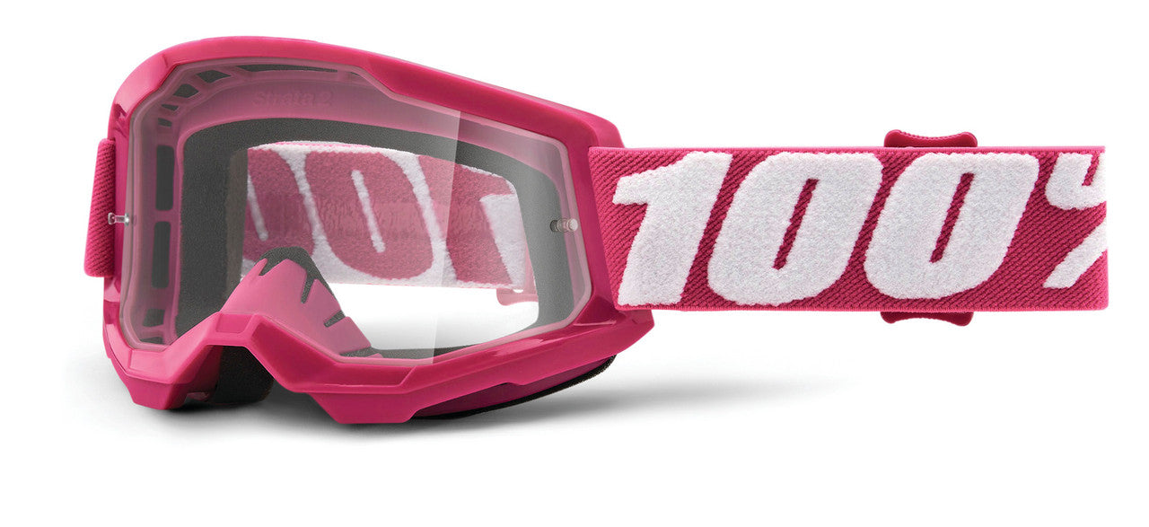 100% Strata 2 Junior Youth Offroad Goggle Fletcher - Clear Lens