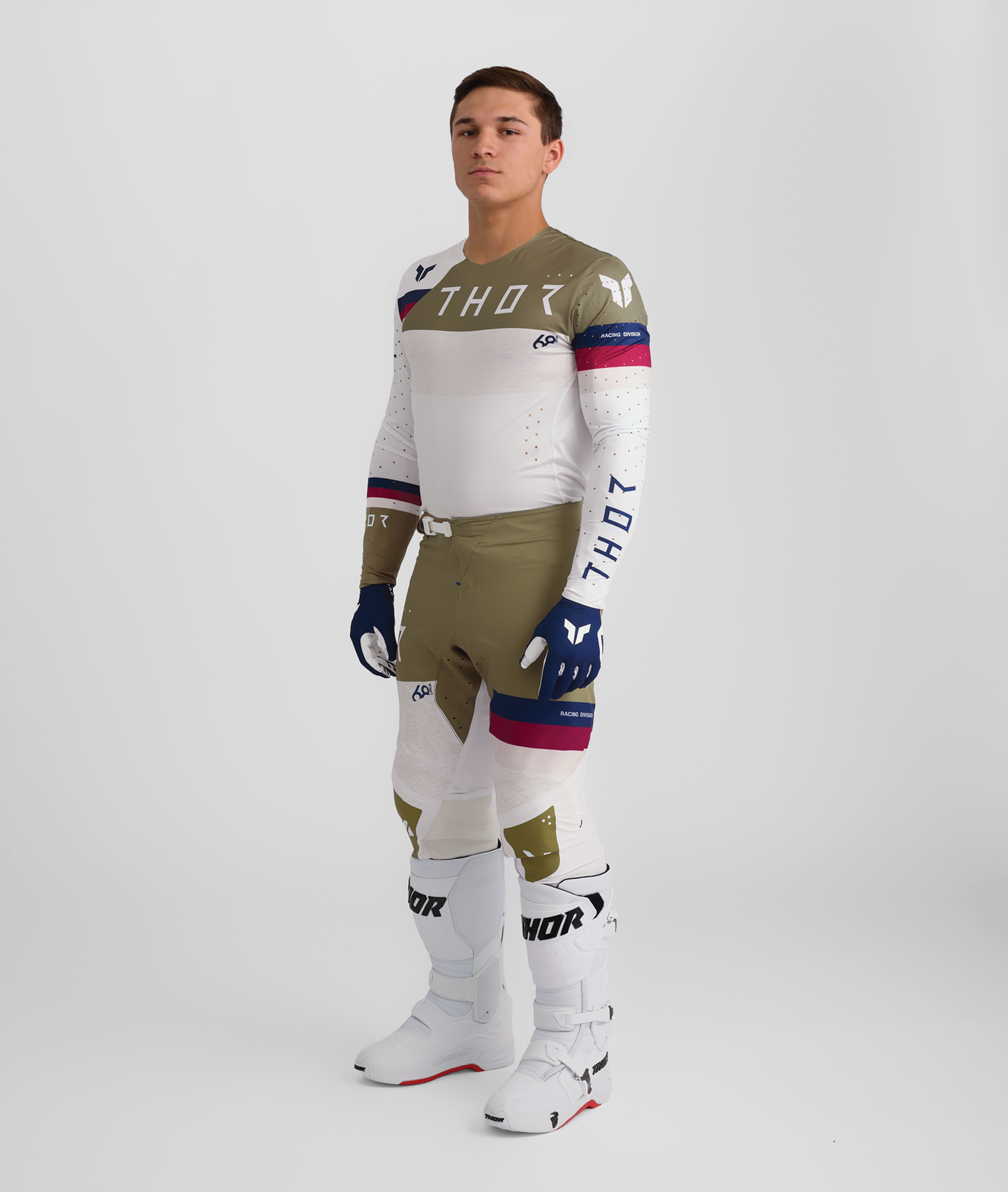 Thor 2026 Sportmode League White/Copper Jersey Pant Combo