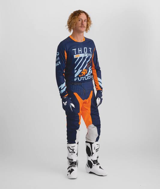 Thor 2026 Launchmode Futura Navy/Orange Jersey Pant Combo