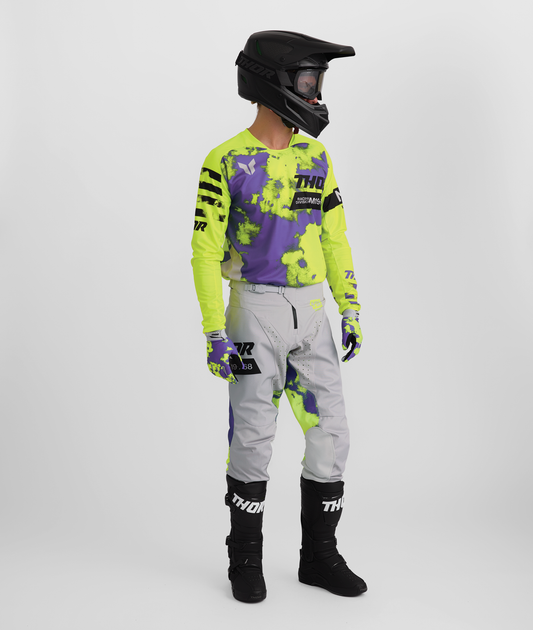 Thor 2026 Launchmode Bleach Gray/Acid Jersey Pant Combo