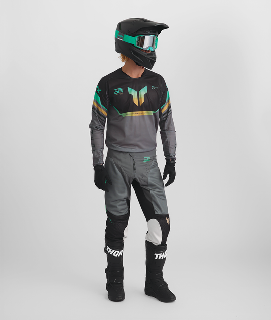 Thor 2026 Launchmode Air Raptor Black/Charcoal Jersey Pant Combo