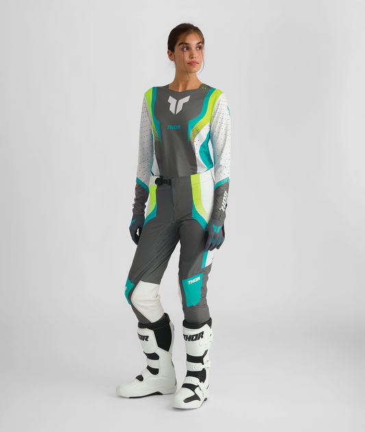 Thor 2026 Womens Sportmode Velocity Gray/Aqua Jersey Pant Combo