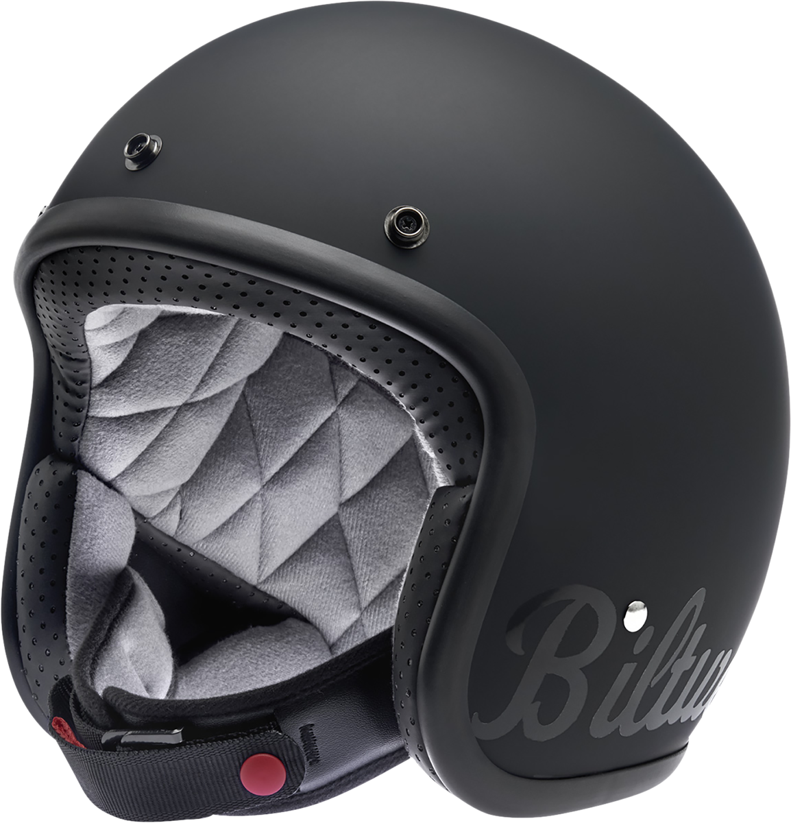 Biltwell Bonanza Open Face Helmet Flat Black Factory